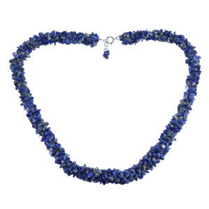 Silvesto India Multi Thread Lapis Lazuli Gemstone Beaded Handmade Necklace For Women